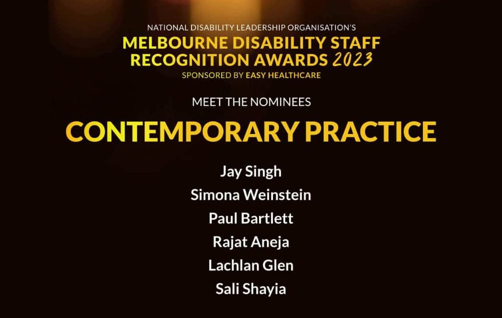 MelbourneDisability staff recognition award edited